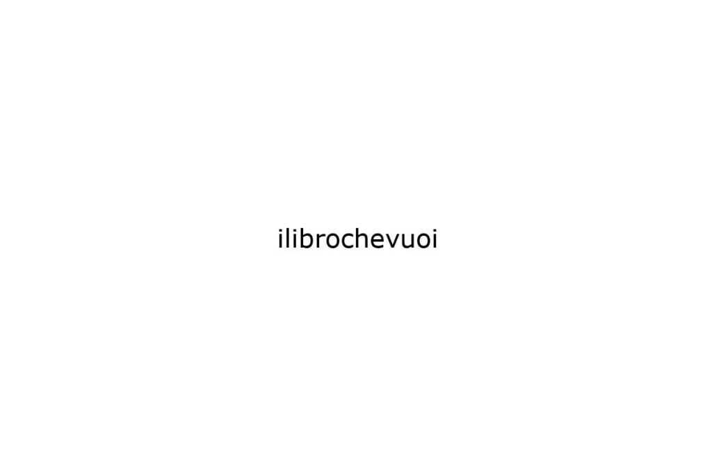 ilibrochevuoi