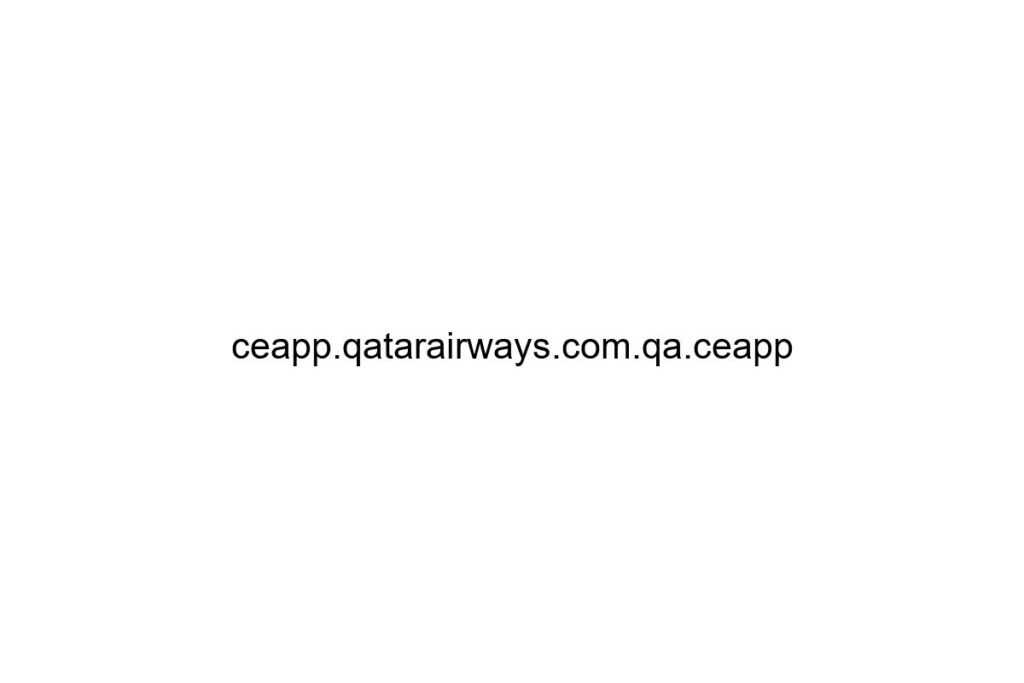 ceapp qatarairways com qa ceapp