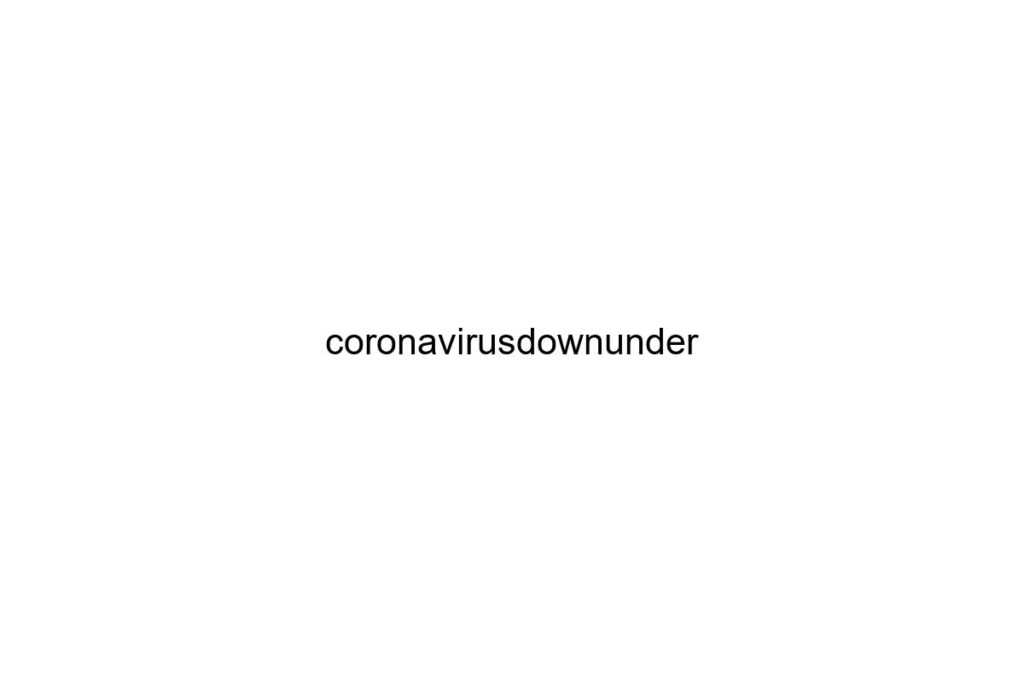 coronavirusdownunder