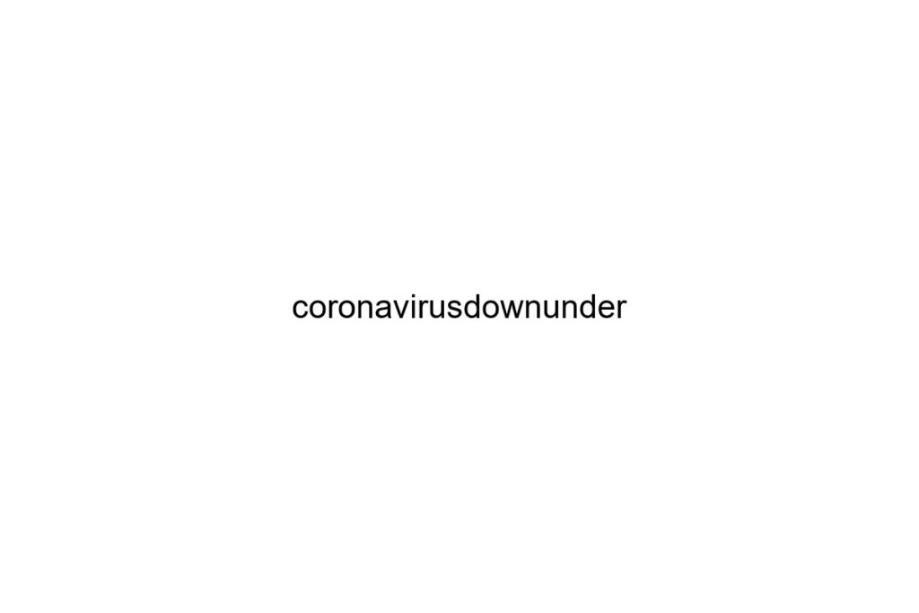 coronavirusdownunder