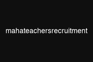 mahateachersrecruitment