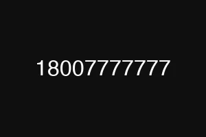 18007777777